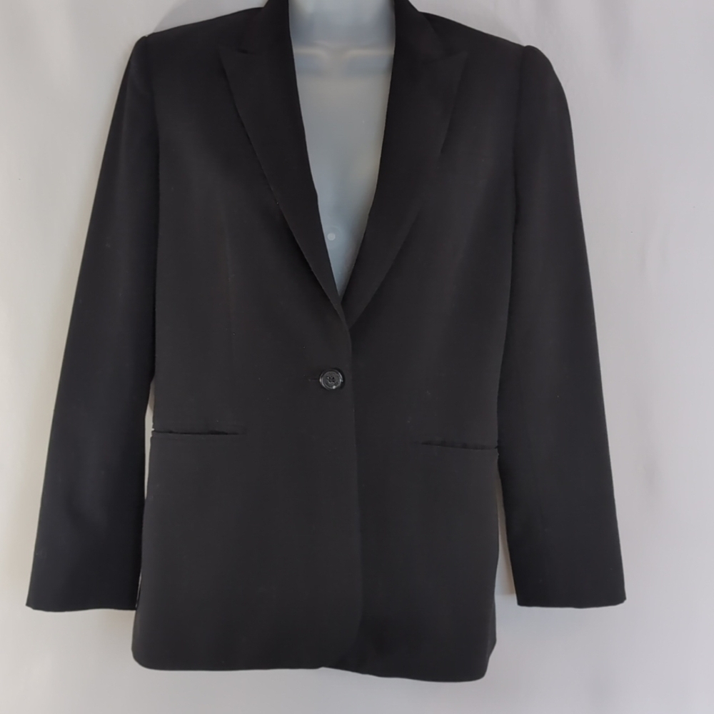 Calvin Klein Fully Lined Black Blazer Jacket Size 2